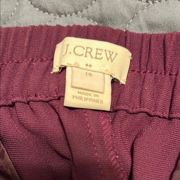 J. Crew‎ Factory Sydney Pull On Pants Joggers Plum purple - Picture 3 of 5
